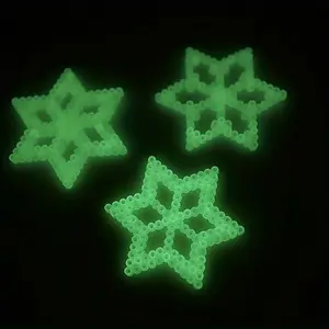 Fuse Beads Glow at Night Iron Beads 5MM 2000PCs Glow in Dark Plastic Craft Melting Bead (Color 16)