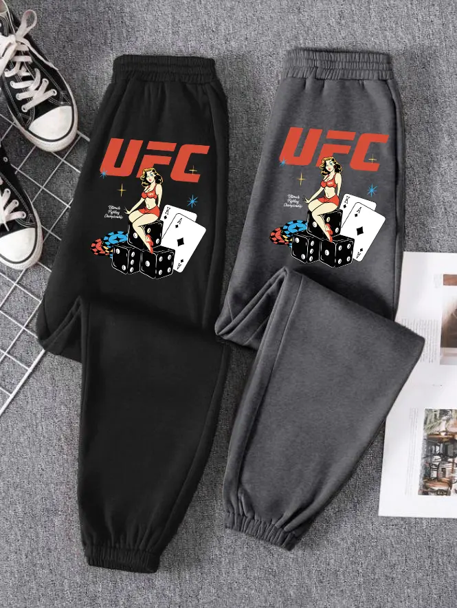 Mens Black UFC Old Vegas Sweatpants, Classic UFC Sweatpants, Comfortable Training Gear, Vintage Fight Night Apparel