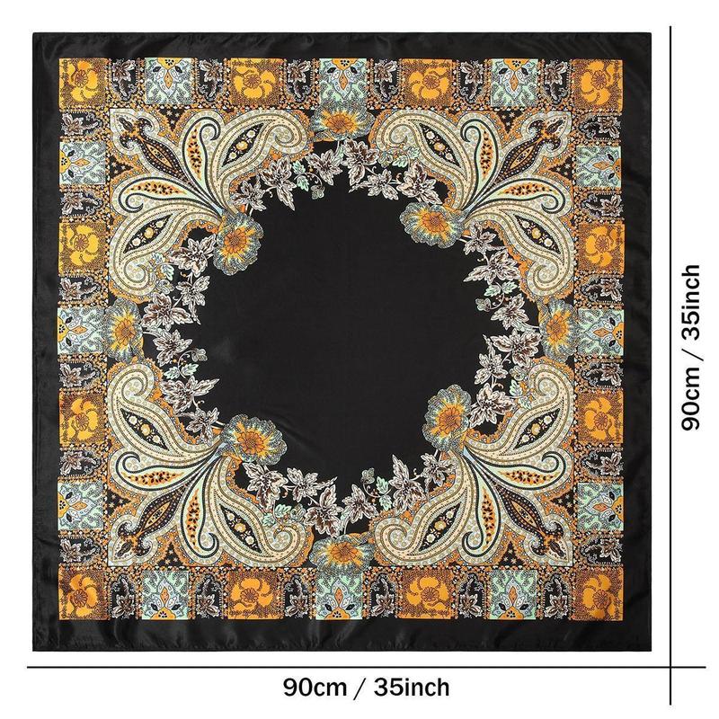 AWAYTR 4PCS/set 35” Large Square Head Scarves Silk Like Neck Scarf Bandana Hair Sleeping Head Wrap Fashionable Hair Scarfs for Women TikTokShopBlackFriday AWAYTR 4PCS/set 35” Large Square Head Scarves Silk Like Neck Scarf Bandana Hair Sleeping Head Wrap Fashionable Hair Scarfs for Women TikTokShopBlackFriday