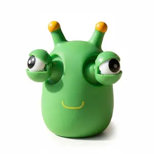 1/2/3Pcs Eye Popping Caterpillar Squeeze Toy Funny Stress Relief Fidget Prank Toy for Adults