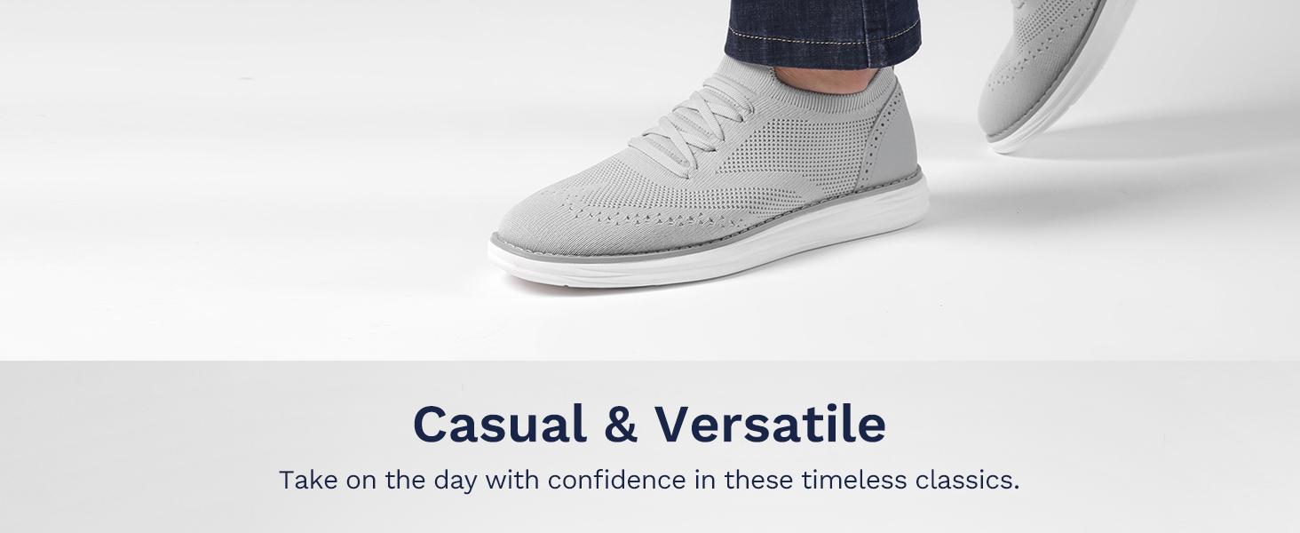 Bruno Marc [KnitFlex Craft] Men's Lightweight Mesh Casual Oxfords