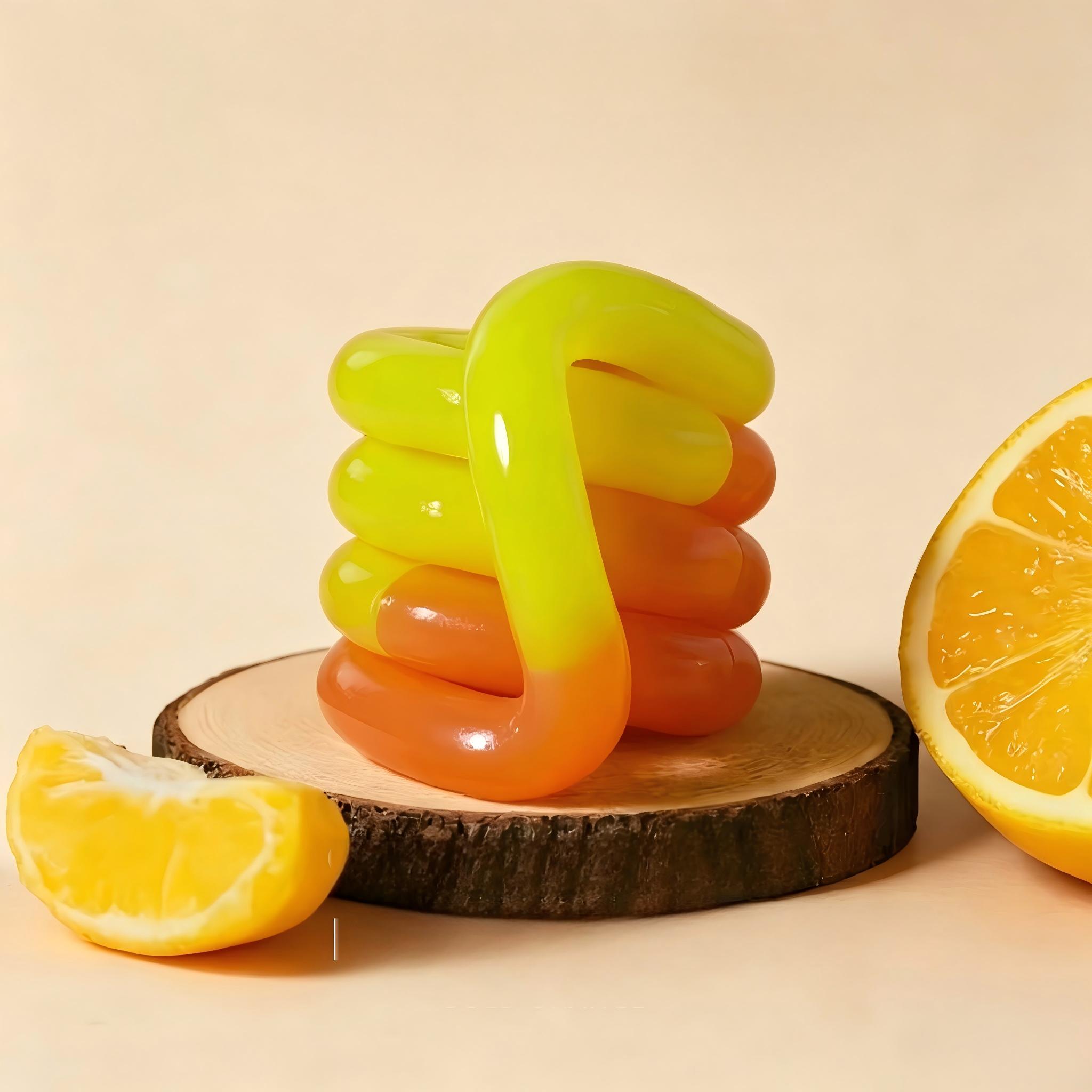 2pc Viral Tangle Fidget Toy  Colorful Sensory Twist Toy for Kids & Adults Stress Relief