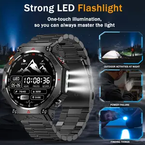 SENBONO 1.39-inch Touchscreen Wearable Smartwatch - 530mAh Long-Lasting Battery, 3ATM Water Resistance, 100+ Sports Modes, Fitness Tracking, Silicone Device with Bluetooth & Navigation for Men, Monitor, Android