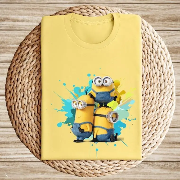 Cartoon Minions Family Birthday Shirt, Matching Party Tee #Tshirt