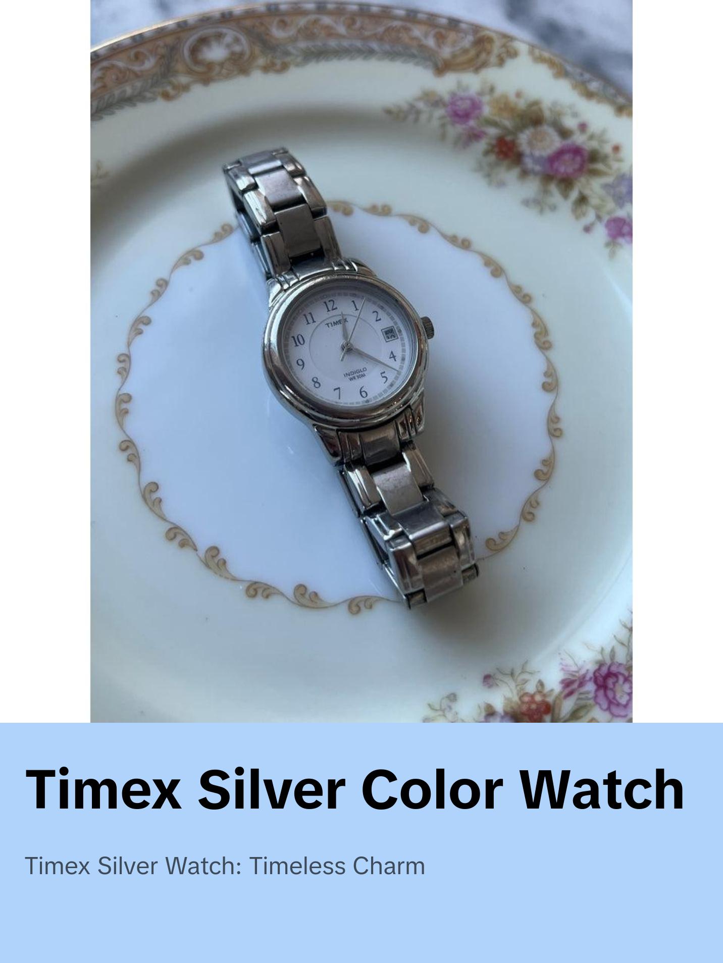 Timex Silver Watch