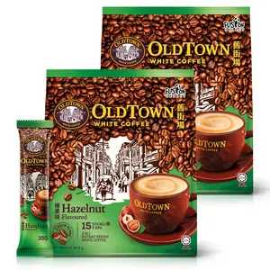 Fusion Select Old Town White Coffee 3 in 1 Hazelnut White Coffee 474g (2 Pack) | Instant Creamy Coffee Mix Sachets Beverage Beverage
