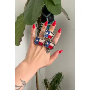 Flag Pottery Ring