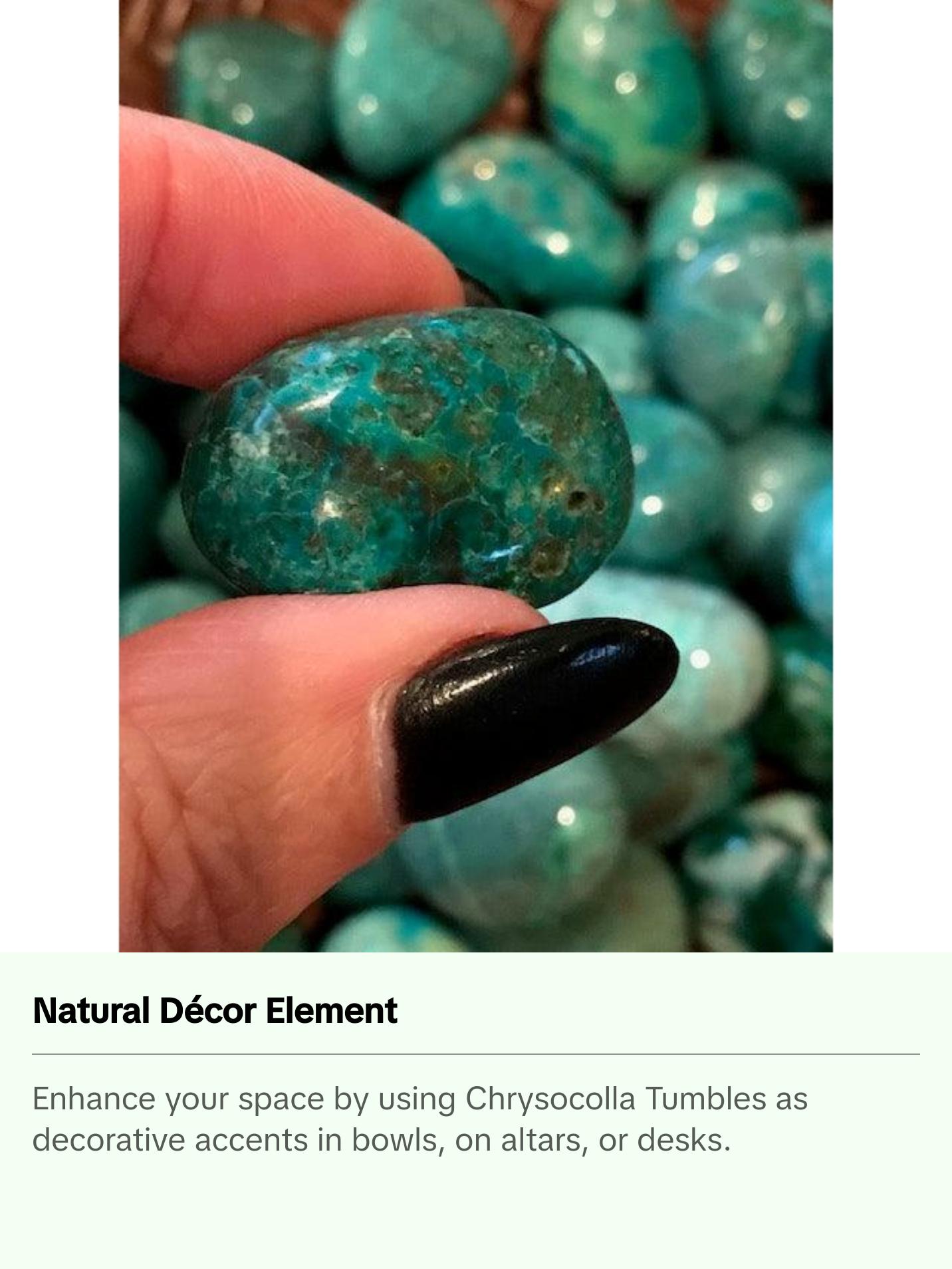 Chrysocolla Crystal Tumble