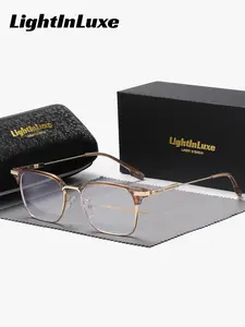 Unisex Square Round Flat Lens Glasses, Anti-Blue Light Full Frame Design, Comfortable and Stylish, Metal Material, All Seasons Wear, Bluelight Glasses, Eyeglass Frames, Lightweight Glasses