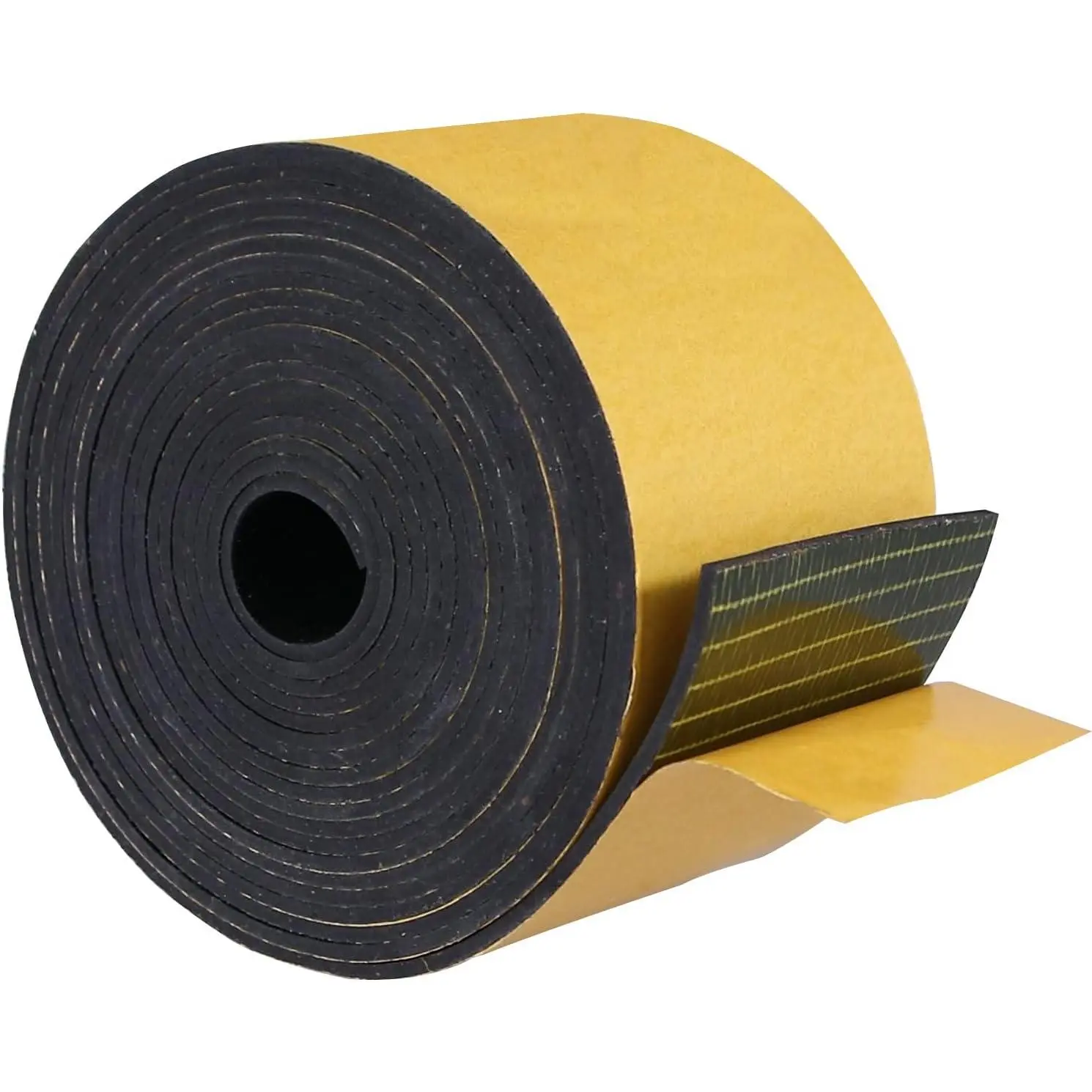 Adhesive Solid Neoprene Rubber Strips, 1/8 (.125) in Thick x 4 in Wide x 10 in Long, for DIY Weather Stripping, Gasket, Hardware Sealing Applications, 1/8 Inch