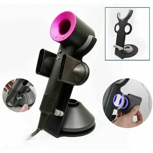 Hair Dryer Stand Holder for Dyson Supersonic Hair Dryer, Dyson Diffuser, Nozzle  Silicone Pad Smooth