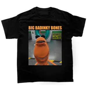 Big Badinky Bones Marcus The Worm Meme Shirt Funny Trendy Meme Streetwear Cotton Fabric