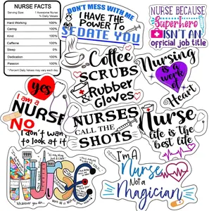 Nursing Stickers, Ten Vinyl Stickers Supporting Nursing, Great Nursing Gift, Decorative Stickers