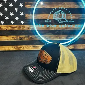 Richardson 112 trucker hat. #DSD, Only Dads leather patch