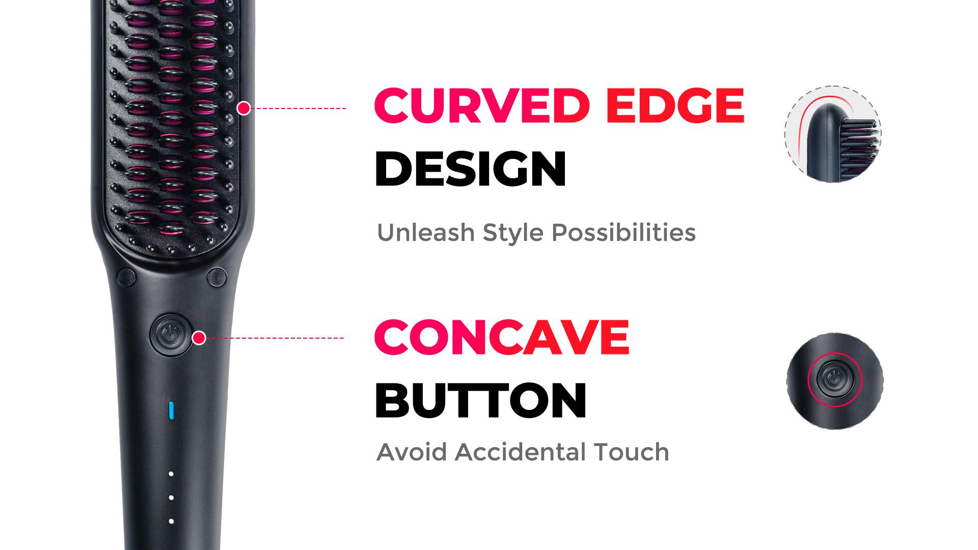 TYMO iONIC MINI-Hair Straightener Brush - Lightweight and Comfortable handle muk straightener Straightening Comb Straightening Iron TYMO iONIC MINI-Hair Straightener Brush - Lightweight and Comfortable handle muk straightener Straightening Comb Straightening Iron