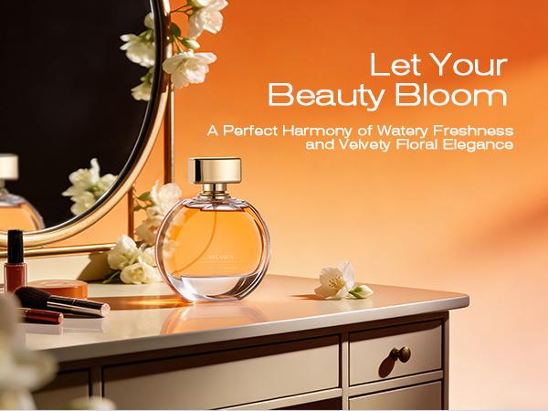 MIVASUN Dewdrop Orchard Women's Perfume, long-lasting fragrance, floral-fruity scent, everyday perfume, 100ml (3.4 oz). A long-lasting, luxurious, and rich fragrance, suitable for both men and women | High-end gift 【B】