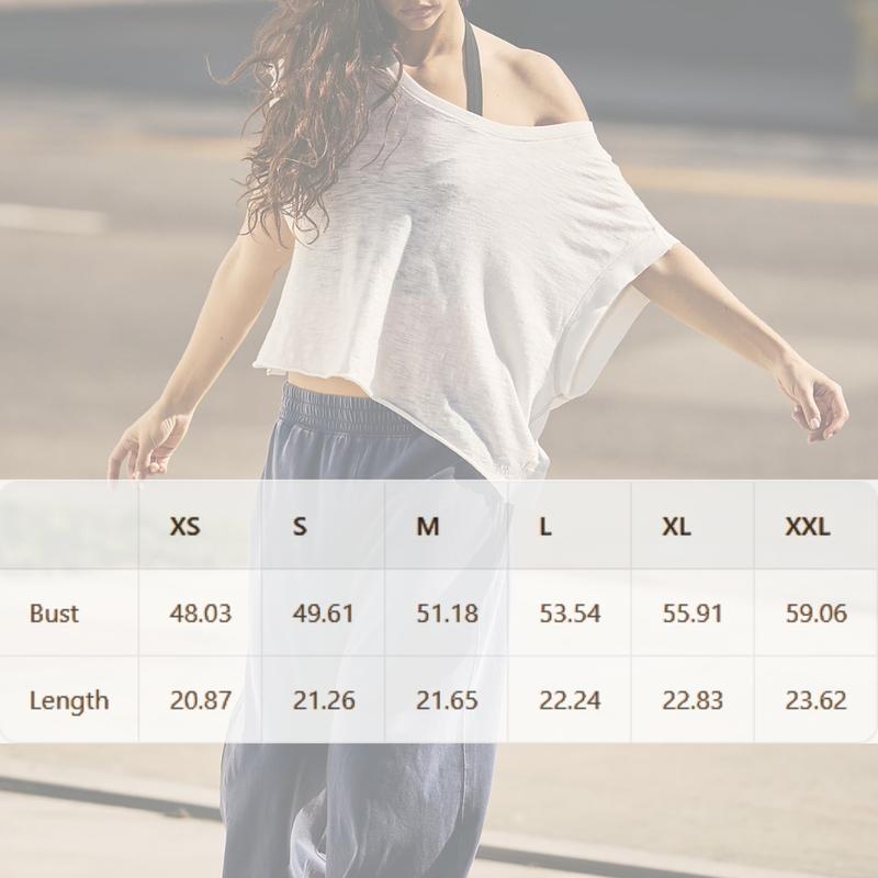 SCUSTY Women Casual Sportswear Short Sleeve Workout Shirts Open Back Tops Casual Yoga Y2k Athletic Gym Slouchy Crop Running Tees