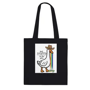 Papa Goose Pukes Premium Tote Bag Black