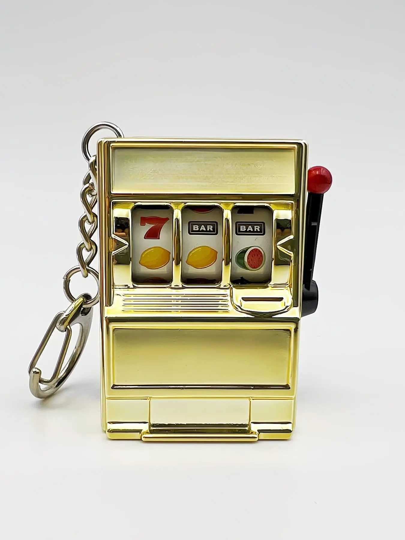 Unisex Fruit Machine Keychain, Stylish Keyring, Funny Keychain, Blue, Silver Color, Pcv Material, Fashion Car Accessory Gift for All Occasions