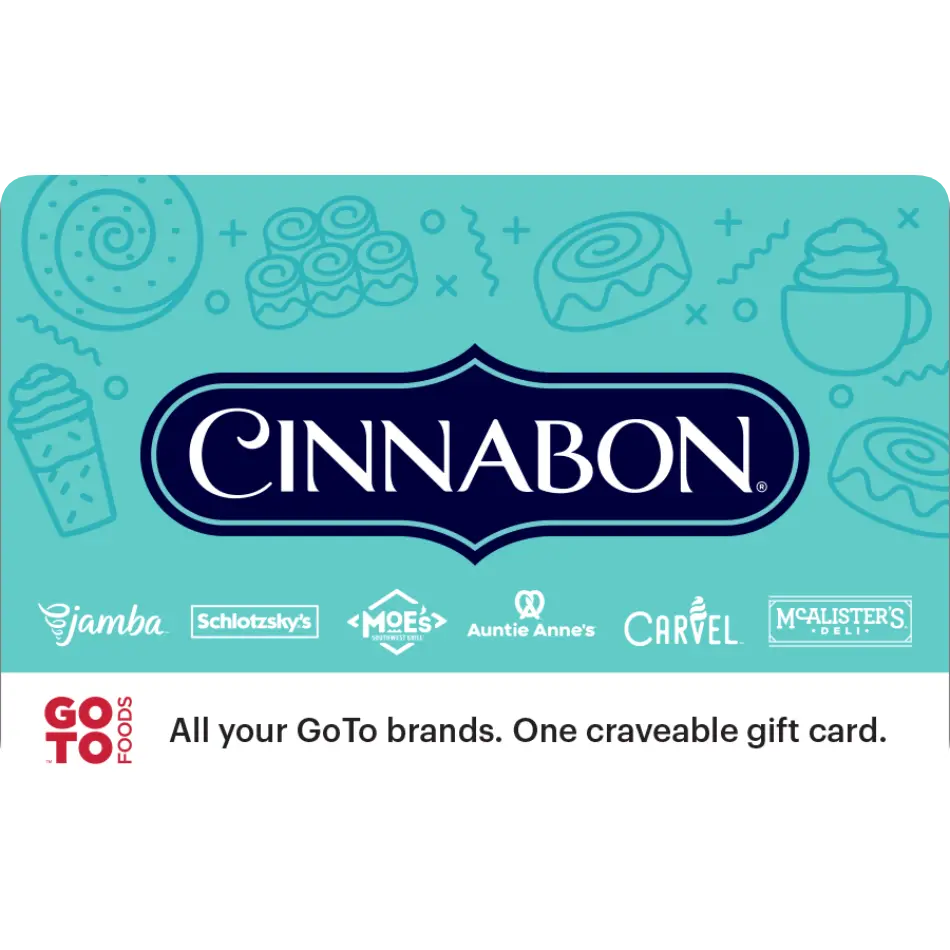 Cinnabon eGift Card | Cinnamon Rolls, Baked Treats & Coffee
