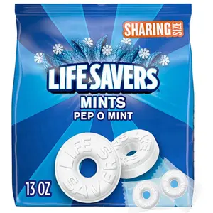 Pep-O-Mint Breath Mints Hard Candy Sharing Size 13 oz Bag Mint Flavor