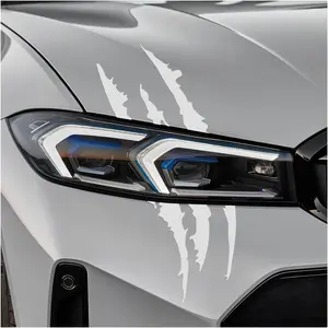 2 count  Claw Mark Stickers, Monster Claw Headlight   Vinyl Sticker, Stripes Scratch Marks Exterior Decoration for   SUV Pickup  Hood Window ()