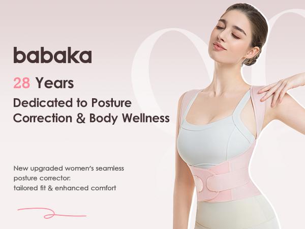 Babaka Posture Corrector, Invisible Lightweight Adjustable Back Brace for Upper and Lower Back Pain Relief, Hunchback, Hump, Scoliosis, Thoracic, Spine Corrector, Shoulder Straightener for Women and Men