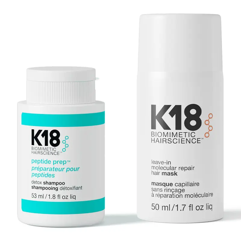 K18 Molecular Repair Mask & 1.8oz Detox Shampoo Duo