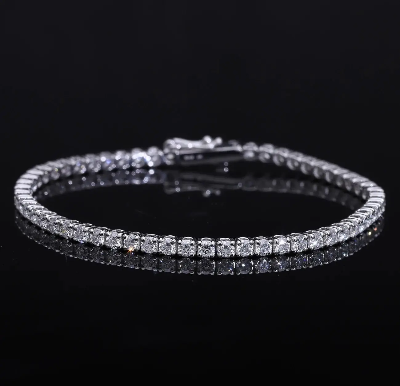 14K Gold Diamond Tennis Bracelet Lab Grown 4.72ct Women