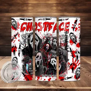 20oz tumbler “ghost face”