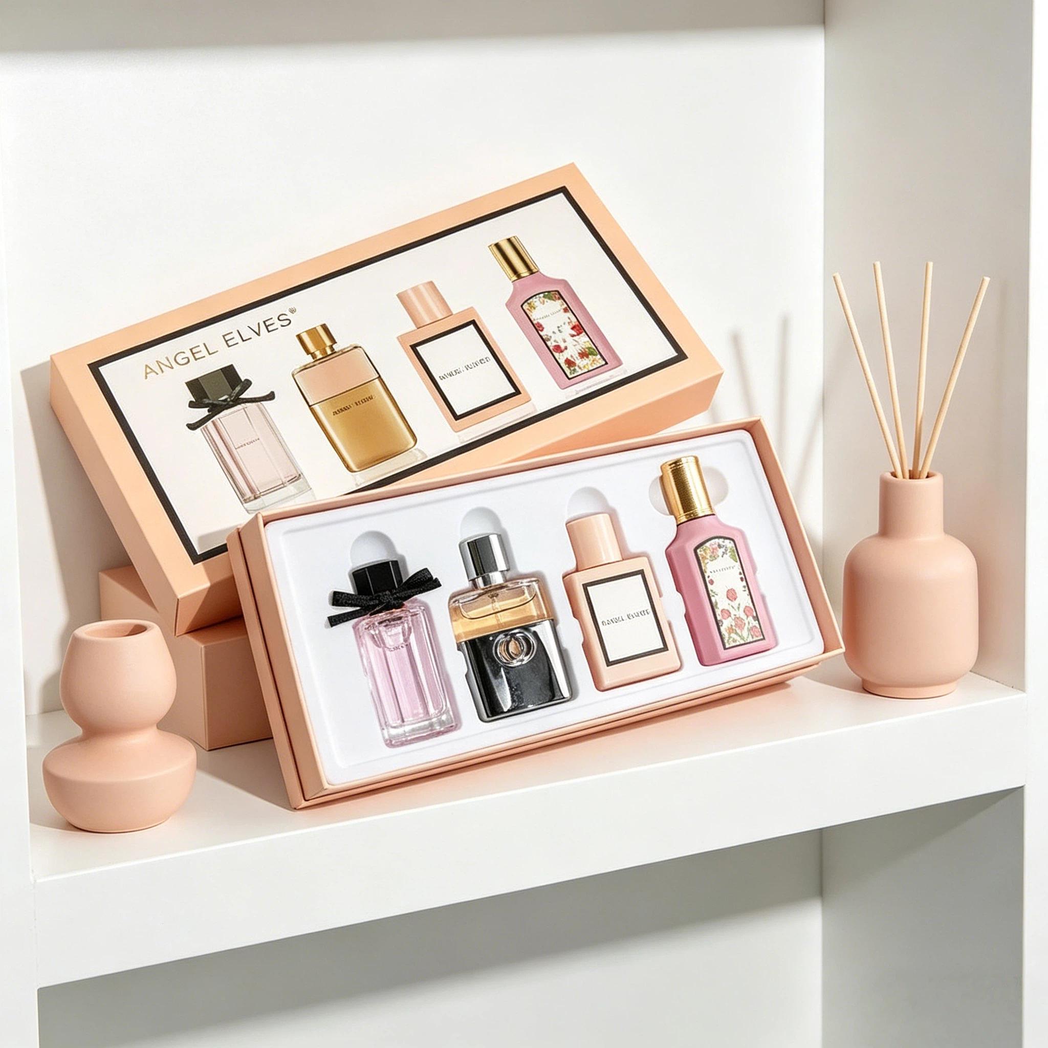Angel Elves Perfume Set | Long-Lasting Floral 4 Bottles 120ML Collection | Fresh Perfume Spray Set for Women | Romantic & Elegant Fragrance | ok perfume | A floral fragrance collection perfume | women's perfume |mini perfumes