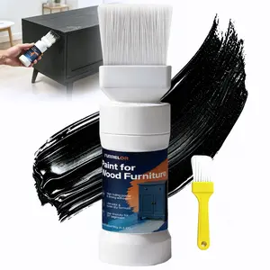 Wood Touch Up Paint, Paint for Refinishing, 6.35 Oz All-in-One Water Based Repair for Wooden Furniture, Cabinets, Doors, No Sanding, Fast Drying - FURRELOR