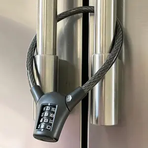 Max Refrigerator Cabinet Locks for Adults   -   Locks with Combination 4-Digit Code - Cut-Resistant Easy-to-use Multifunctional  Door Lock - One Pack