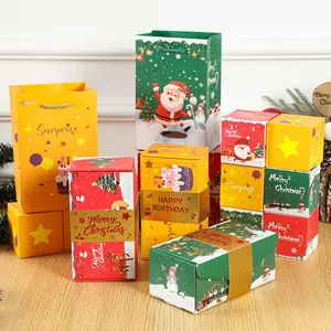 20 Bounces Surprise Gift Box Explosion Unique Folding Bouncing Red Envelope Cash Box with Confetti for Christmas Birthday Anniversary Valentine and Proposal
