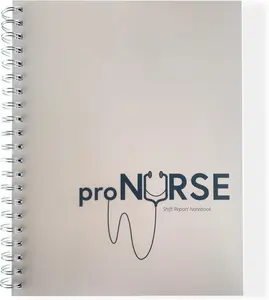 ProNurse Report Spiral Notebook  200  Templates, 8.5"x11",Essential For , Makes Shift Reporting A Breeeze, 100 Sheets