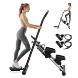 OVER SELF Stair Stepper with Handlebar for Full-Body Workout Compact Cardio Climber Exercise  for Home Gym Full Body Workout 264LBS Weight Capacity