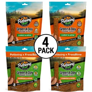 Freezbone Veggie Stick Bundle (4/pack: Carrot - Pumpkin - Apple mix)