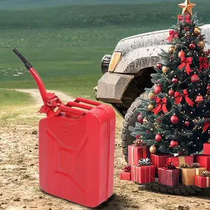 Nw 8Lbs Heavy-Duty 5 Gal Gas Caddy Leakproof Metal Fuel Container for Cars Generators & Survival Kits 20L Capacity Durable Construction Automotive Vehicle Repair Truck