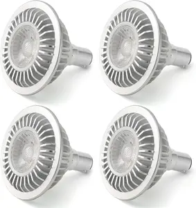 AIBOO AR70 LED Bulb – BA15D B15 Base, AC/DC 12V, 7W=50W Halogen Replacement, 4000K Natural White, High CRI >90, 4 Pack