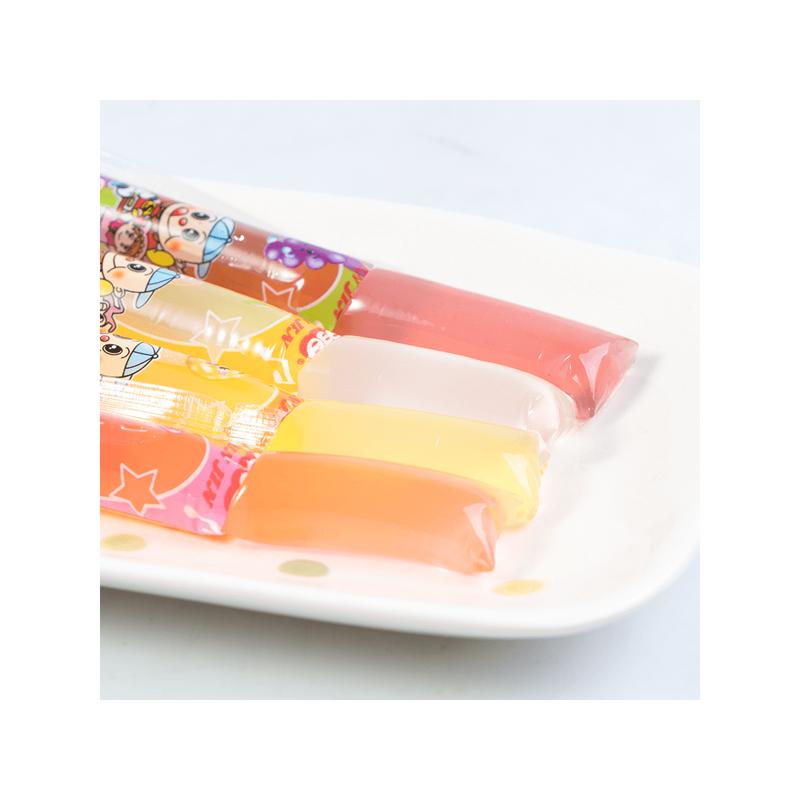 JinJin - Jelly Strip Assorted Flavors Sweet 400g / 14.10oz per Pack Low Calories 0 Fat Snack for Holiday Sharing Package Dessert Juicy Fun Fruit