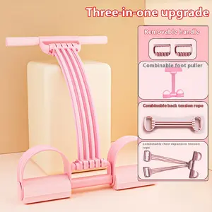 2025 latest pedal resistance device, detachable and adjustable pedal resistance device Multifunction Pedal Resistance Band, Elastic Pull Rope Fitness, Full-Body Workout at Home Gym, Exercise Sit-up, Yoga, Abdominal Training,puller
