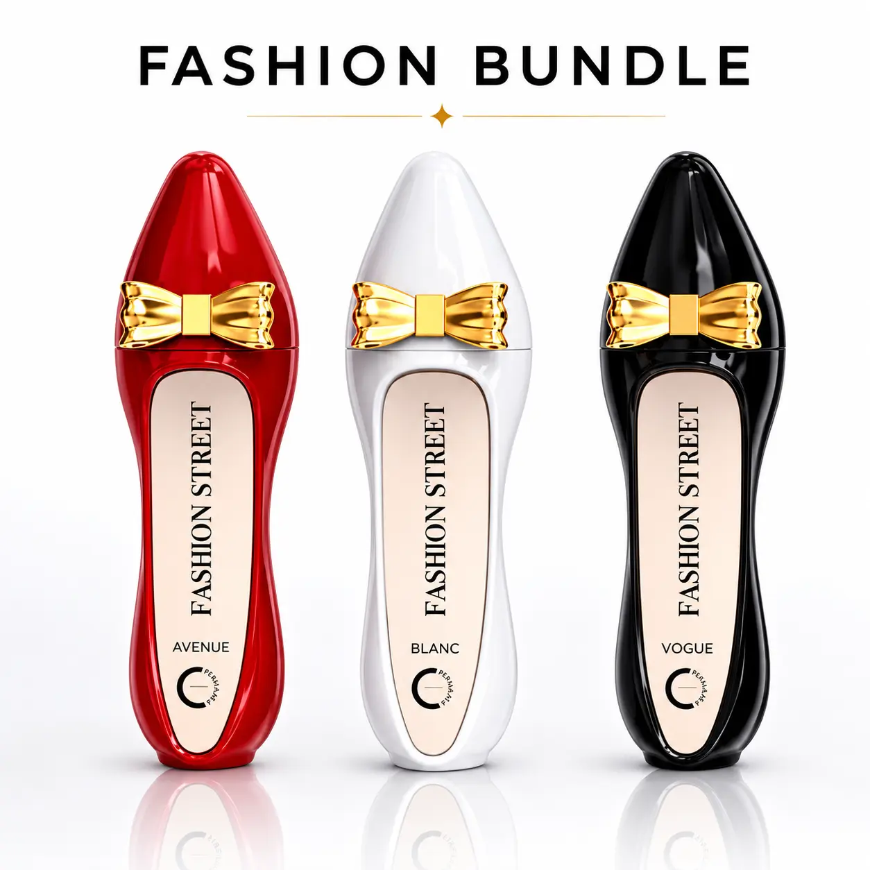 Fashion Bundle Set 3 pcs( Pour Femme) | Fashion Street Avenue  | Fashion Blanc | Fashion Vogue - 100 ml Edp Women’s by Camara Perfumes