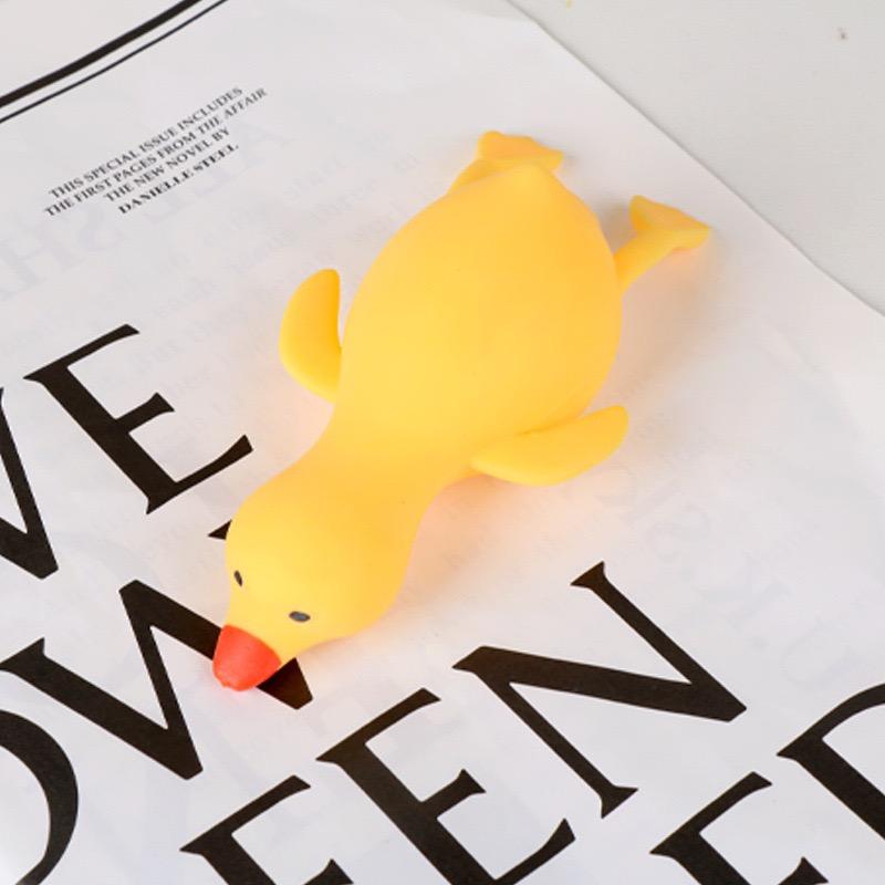 Maltose Colorful Aurora Duck Squeeze Toy Soft Cute Animal Stress Relief Decompression Stretch Toy for Adults And Children Gift