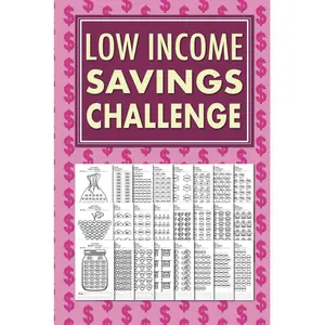 Low Income Savings Challenge Book: Simple Money Savings Challenges Tracker for Women, Easy Way to Save Money $100, $150, $200, $250, $300, $400, $500, $1000, $1500, $3000, $5000, $10000…