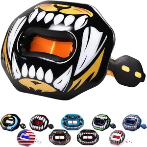 Flag Football Mouth Guard with 3D LipFit Design for Kids - Youth Tackle Football Mouthguard (No Boil) Cool Instant Fit Lip Guard Mouthpiece for Braces (Detachable Helmet Strap Included)