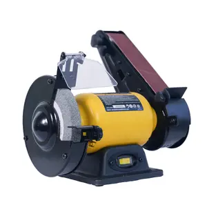 Woodskil 6 Inch 3450RPM Bench Grinder and 2×27 Inch 3700FPM Belt Sander Combo, TDS-150CSA