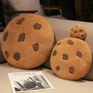 Creative Cookies Plush Seat Cushion Soft Food Pillows Stuffed Doll Toys for Kids Children Girl Birthday Room Decor New Year Gift