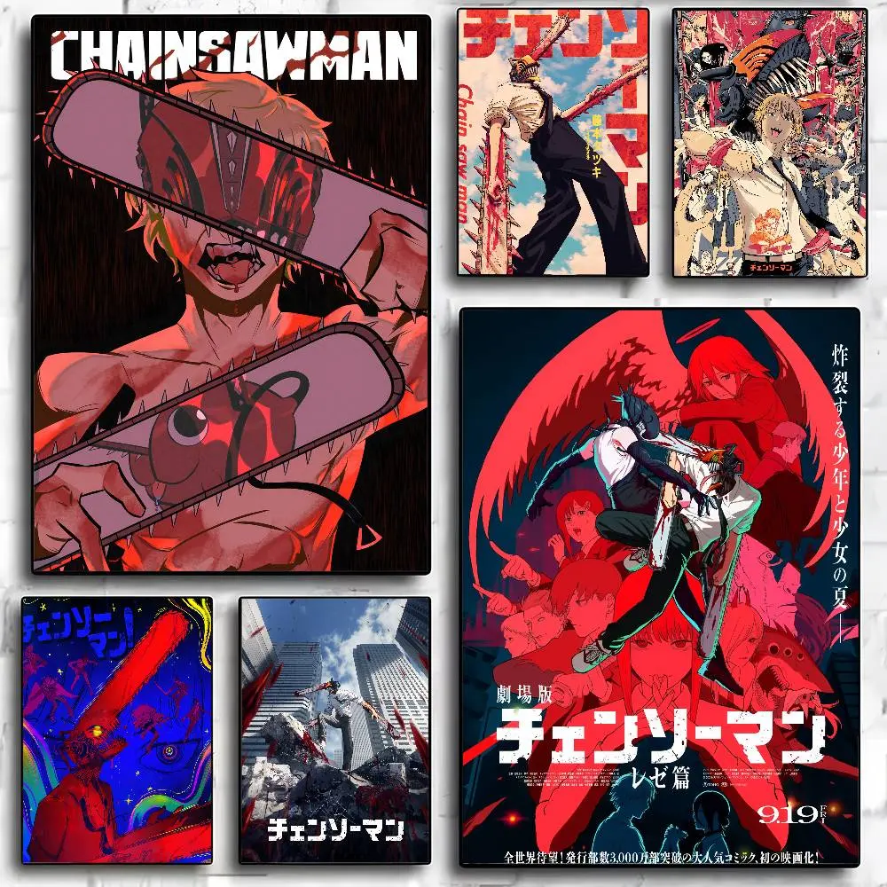 Anime C-Chainsaw Man Poster High Quality Print Home Decor Wall Art