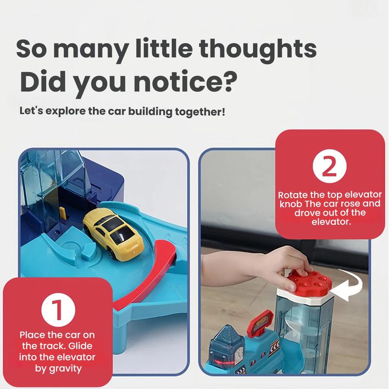 City Parking Lot-Parking Garage Toy Playset,Race Car Ramp Track Toys Sets Garage Playset with 4 Little Alloy Racer Cars Adventure Track,3Parking Levels Christmas Birthdays Gifts for Age 3 4 5 6 7 Boys Girls hot wheels garage toy pista de carros para niños