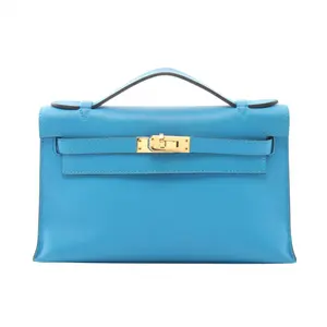 Pre-owned HERMÈS Calfskin Shoulder Bags Hermes Pochette Kelly Mini